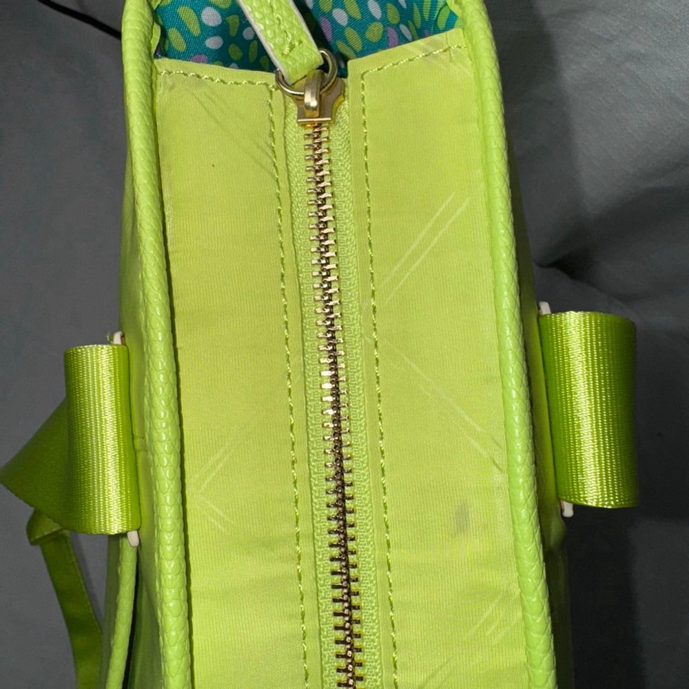 Women's Vera Bradley Lime Green Preppy Poly NoSo Tote One Size NWT - Picture 7 of 14